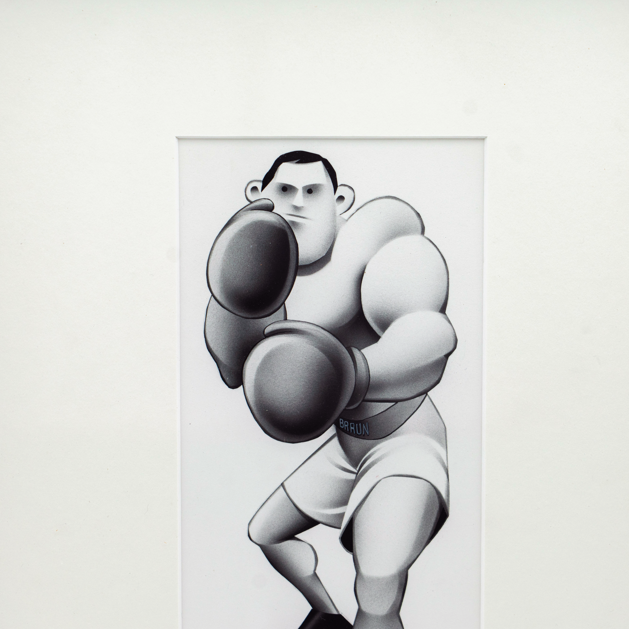 Pen & Ink Drawing, Boxer