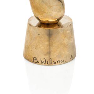 Abstract Bronze Sculpture, B.Wilson