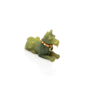Chaumet Jade & Gold Dog