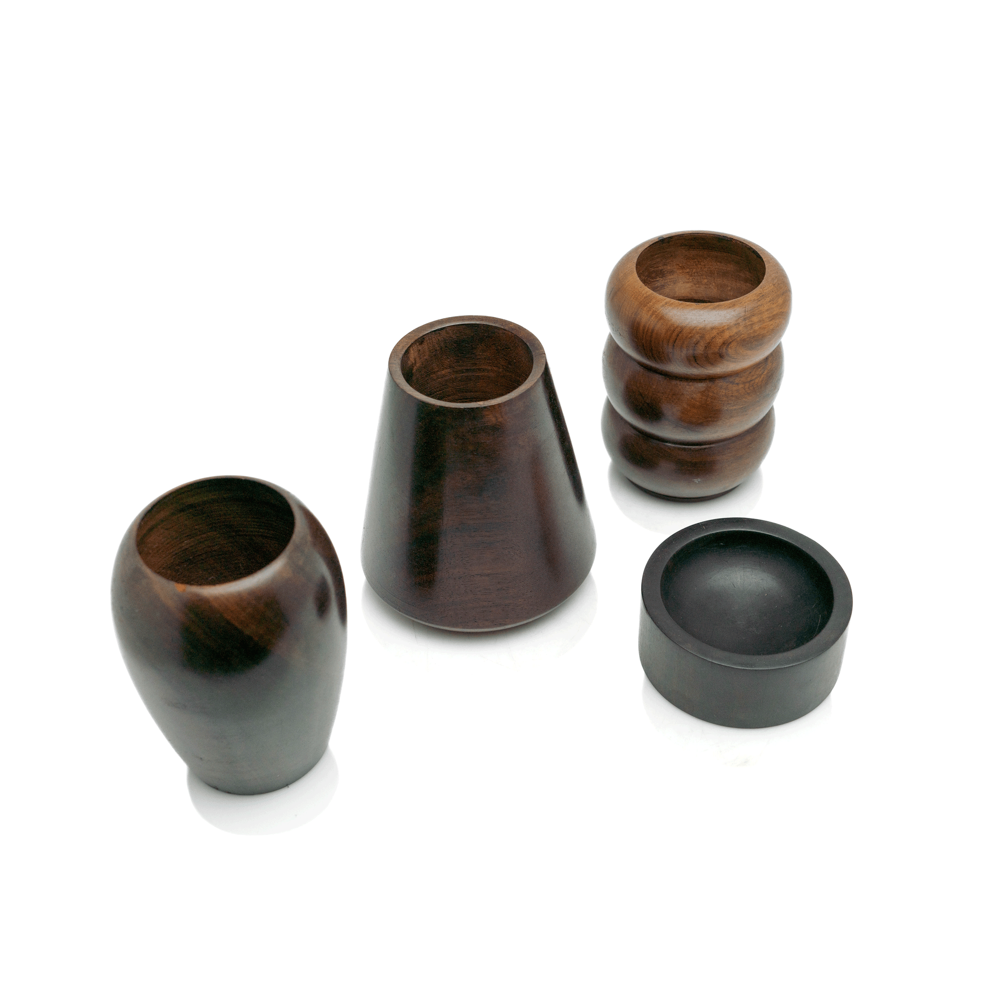 French Carved Wood Vessels