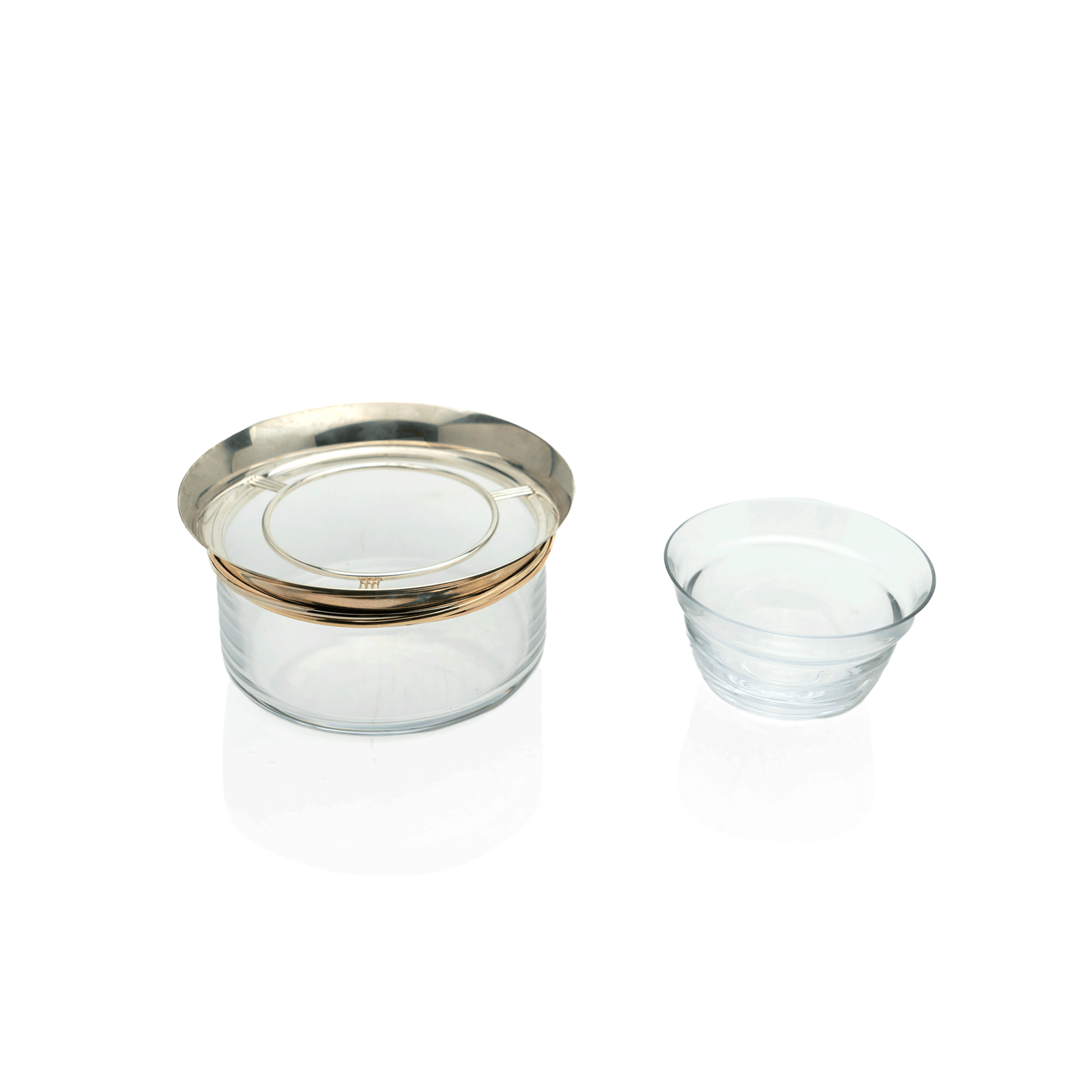 Cartier Sterling & Crystal Caviar Service