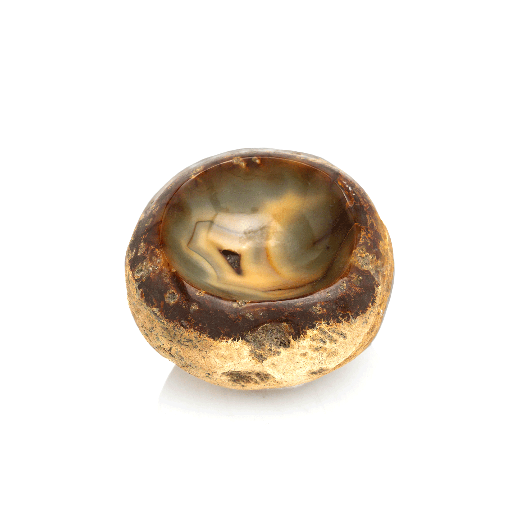 Carved Agate Bowl