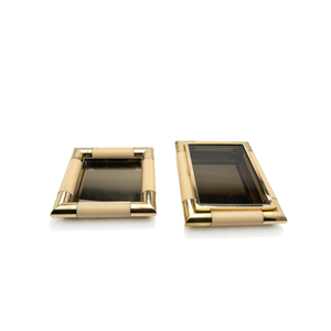 Italian Brass Box & Catchall Set