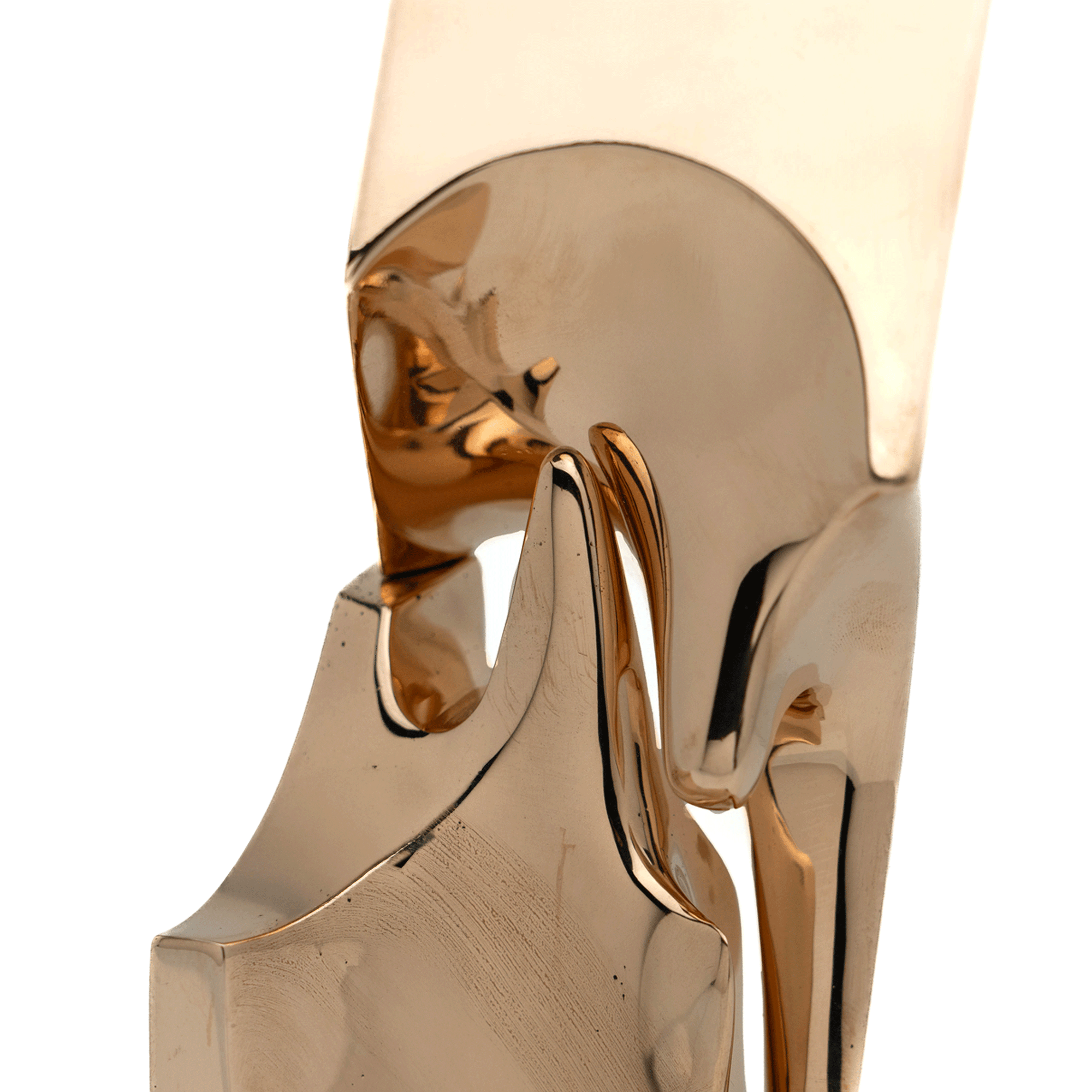 French Polished Bronze Sculpture, 1970s