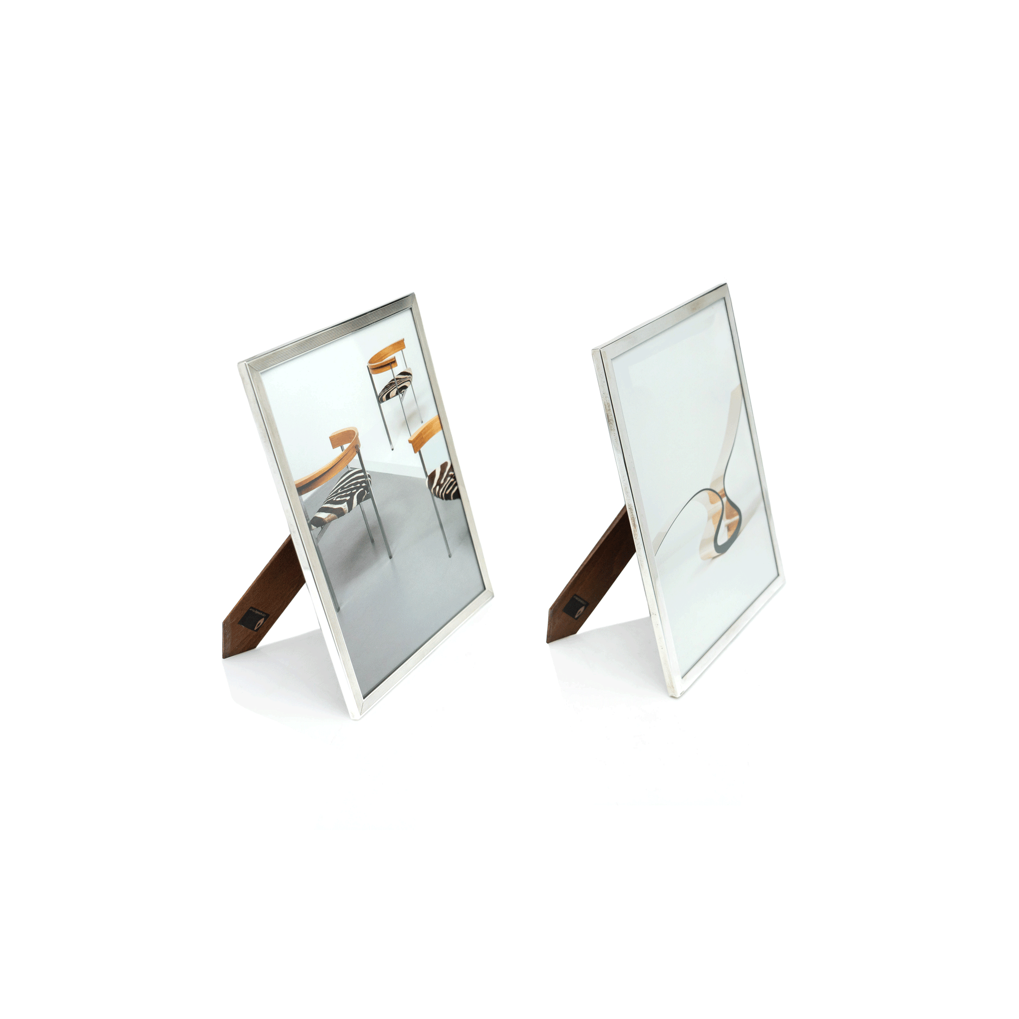 Sterling Silver Frames, Pair