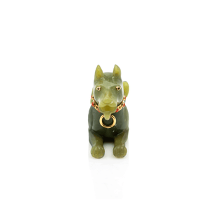 Chaumet Jade & Gold Dog