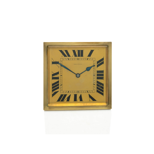 French Bronze Art Deco Clock