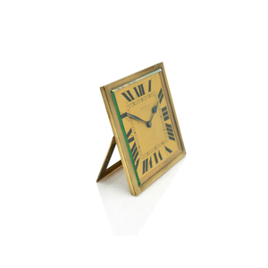 French Bronze Art Deco Clock