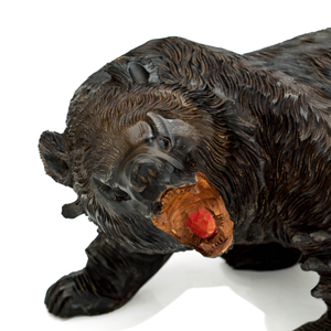 Japanese Carved Wood Bear