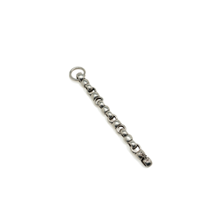 French Silver Bracelet, Beaded Link