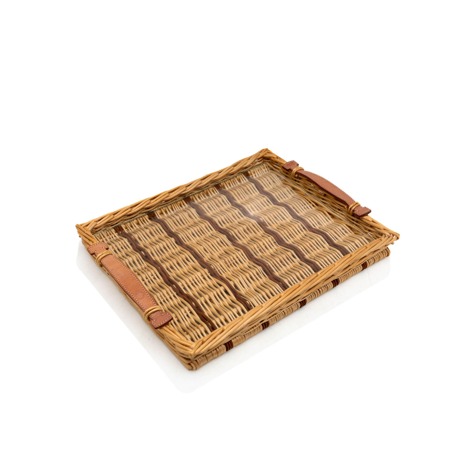 Hermes Wicker Tray