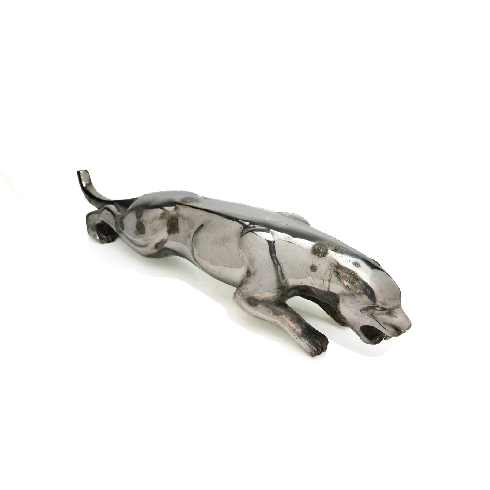 Silvered Bronze Jaguar, French 1940s