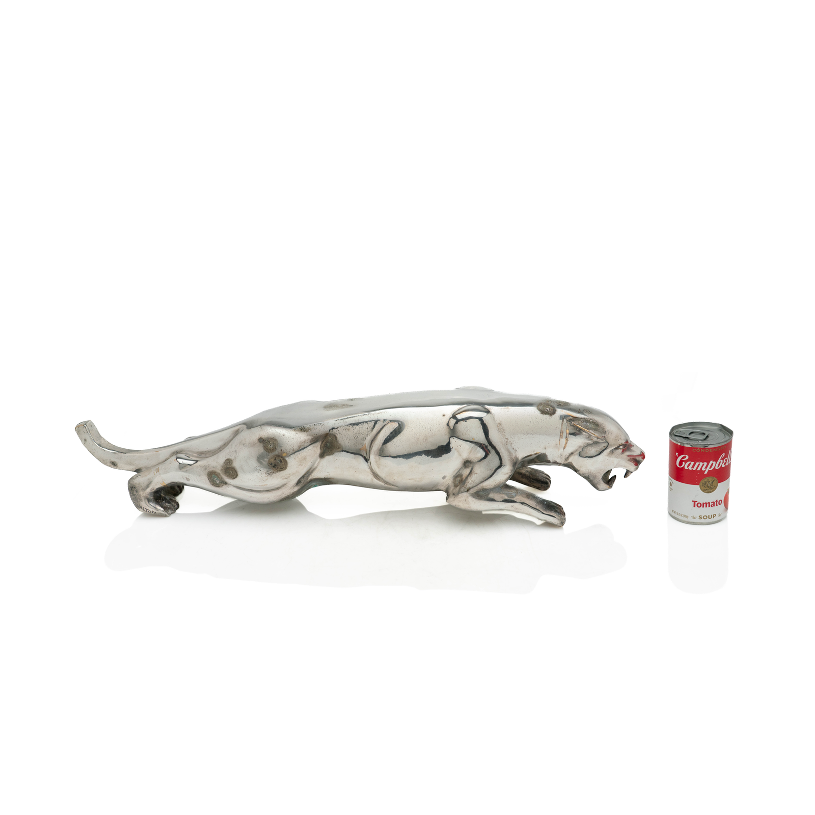 Silvered Bronze Jaguar, French 1940s
