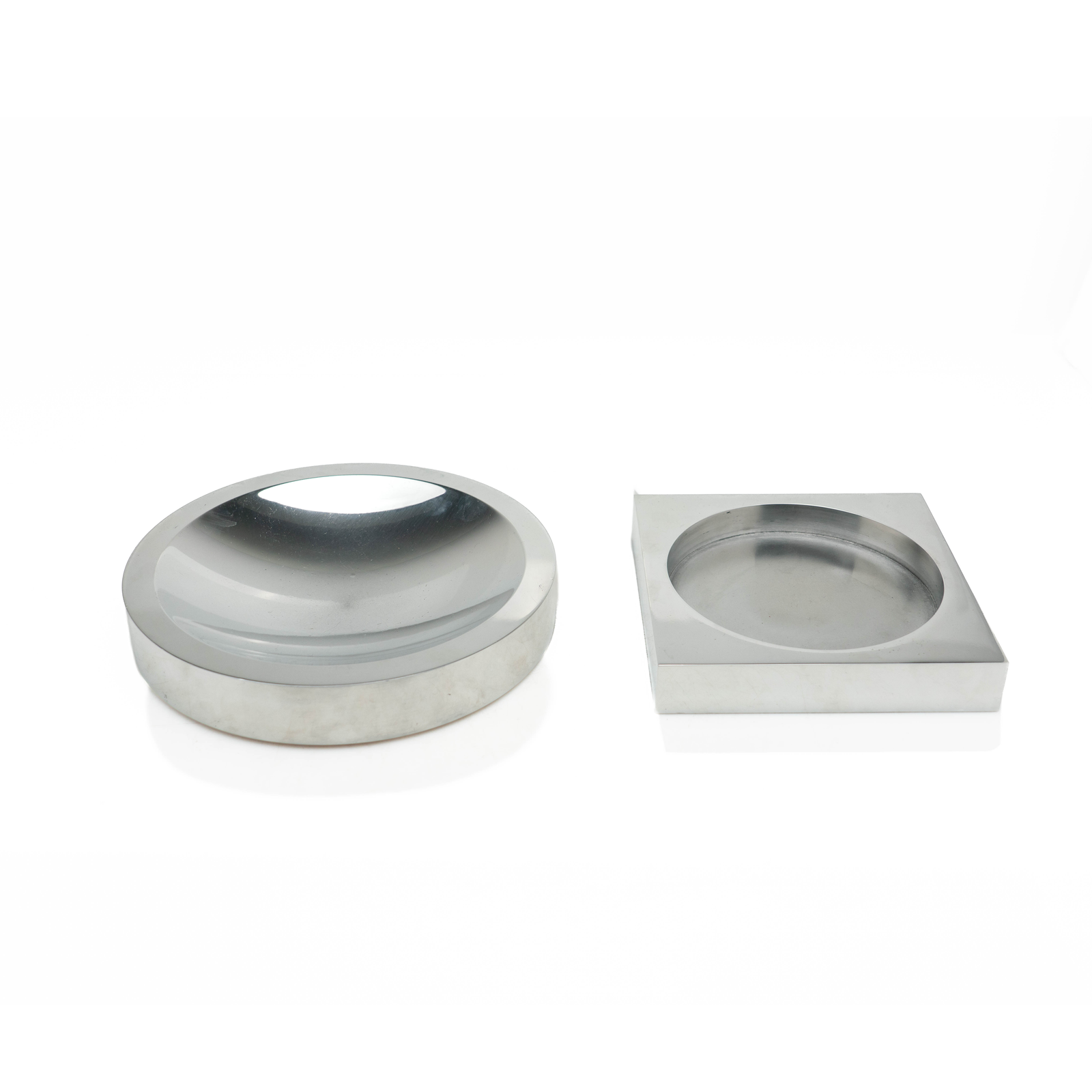 French Polished Aluminum Catchalls
