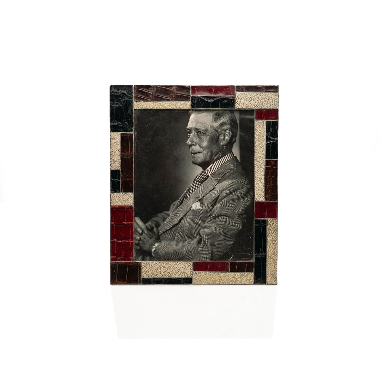 Patchwork Frame Shagreen, Alligator, Crocodile