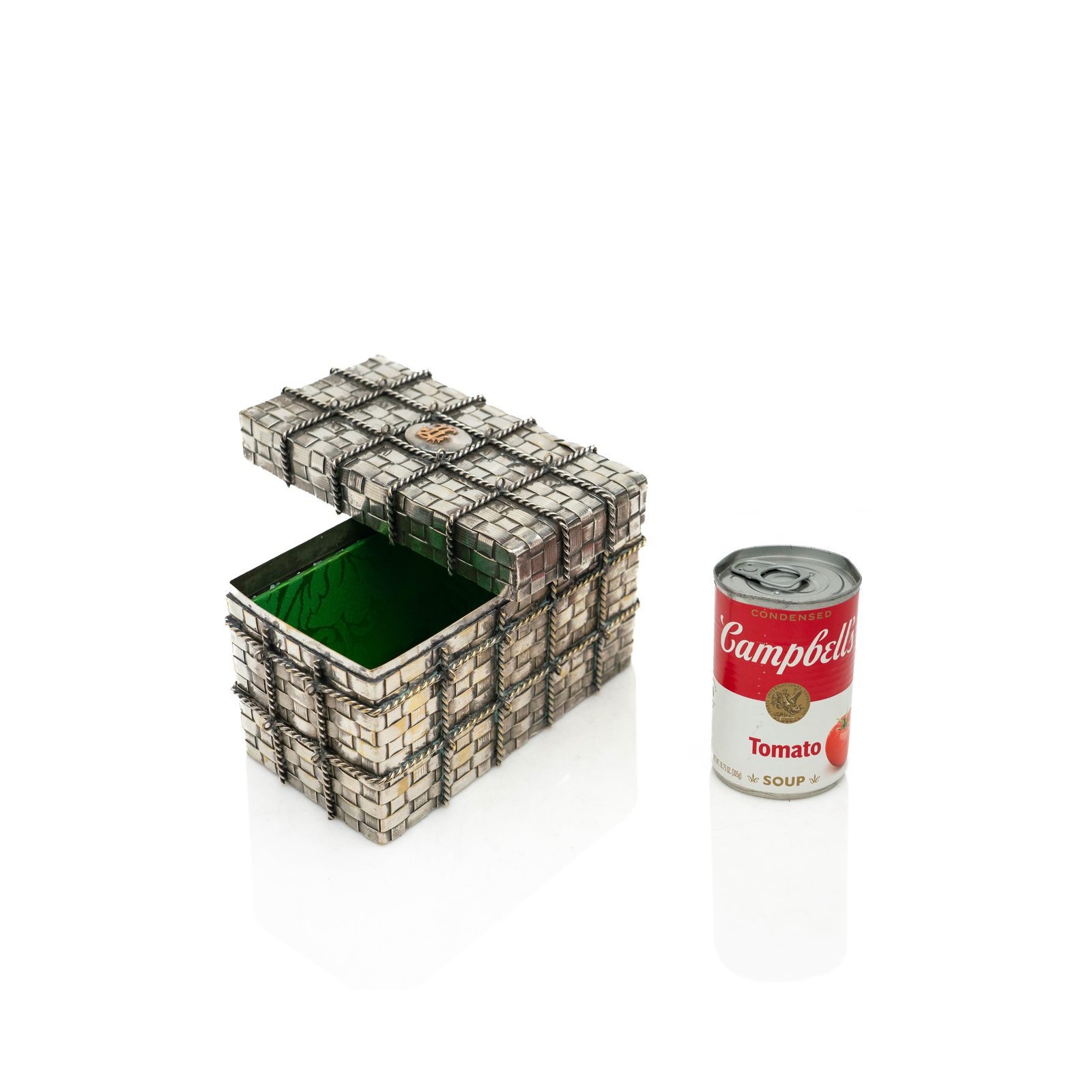 Sterling Silver Woven Box