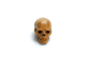Carved Wooden Skull, Turn of the Century