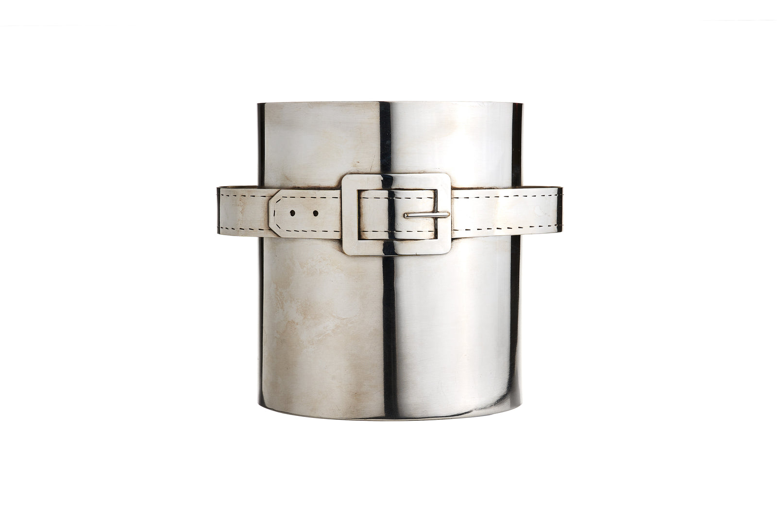 French Belt-Strap Ice Bucket