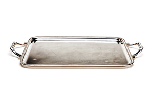 French Serving Tray, Ribbed Edge