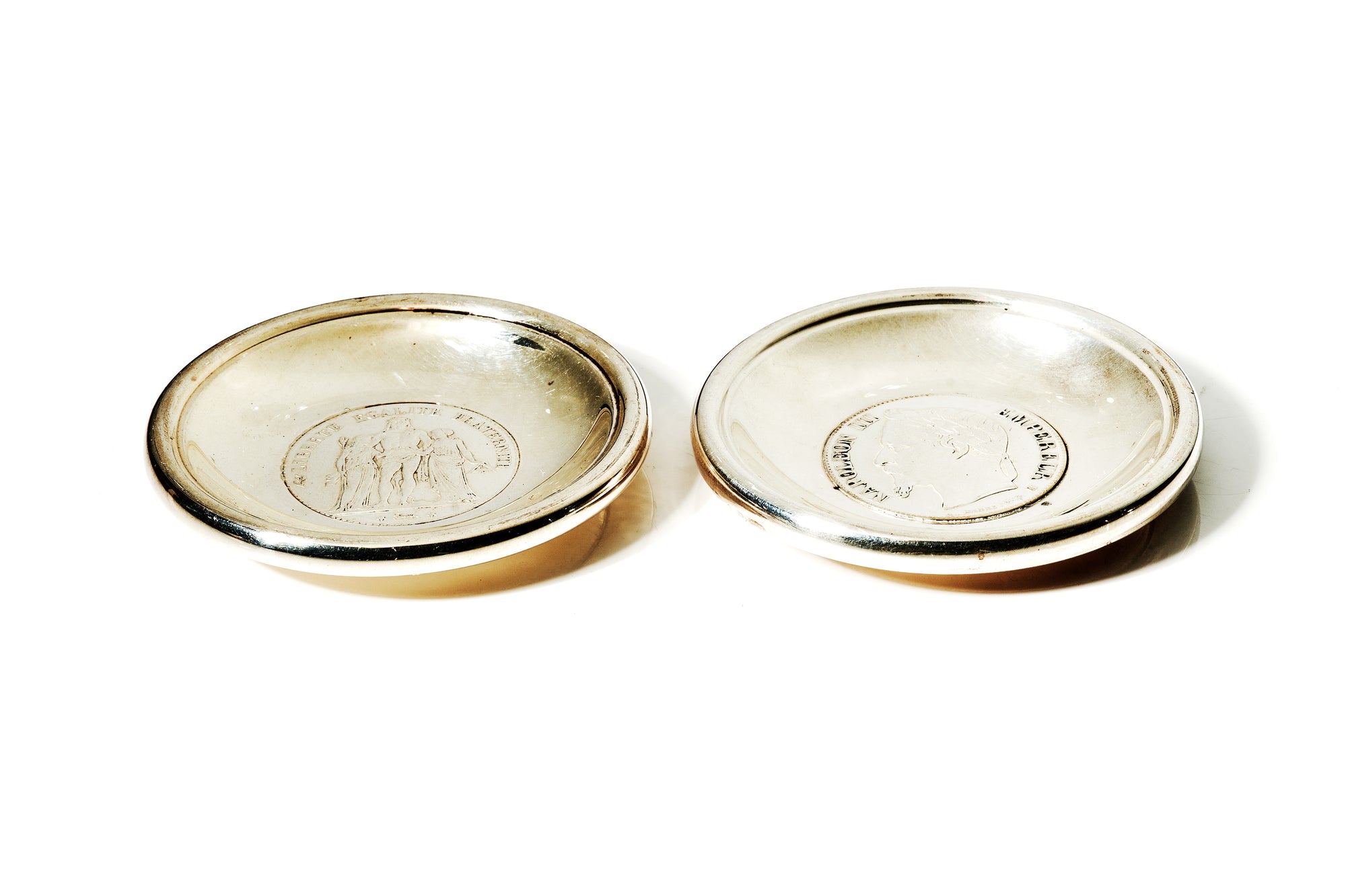 French 'Coin' Ashtrays