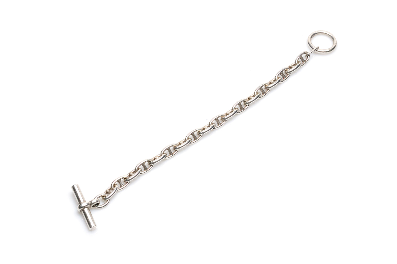 Hermes Sterling Silver Chain D'Ancre Bracelet
