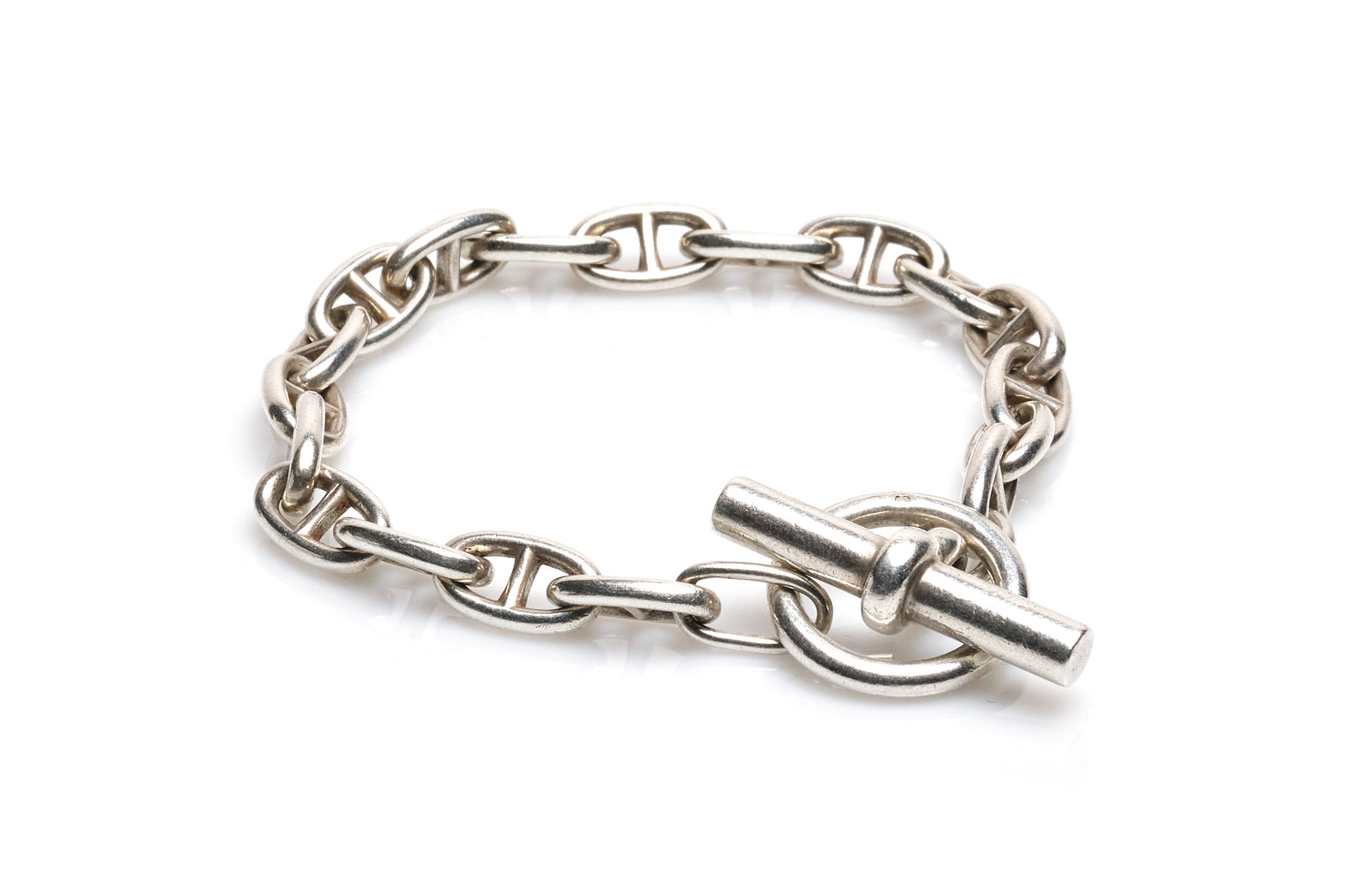 Hermes Sterling Silver Chain D'Ancre Bracelet