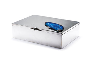 French Stone Box, Fleur de Lis & Stone