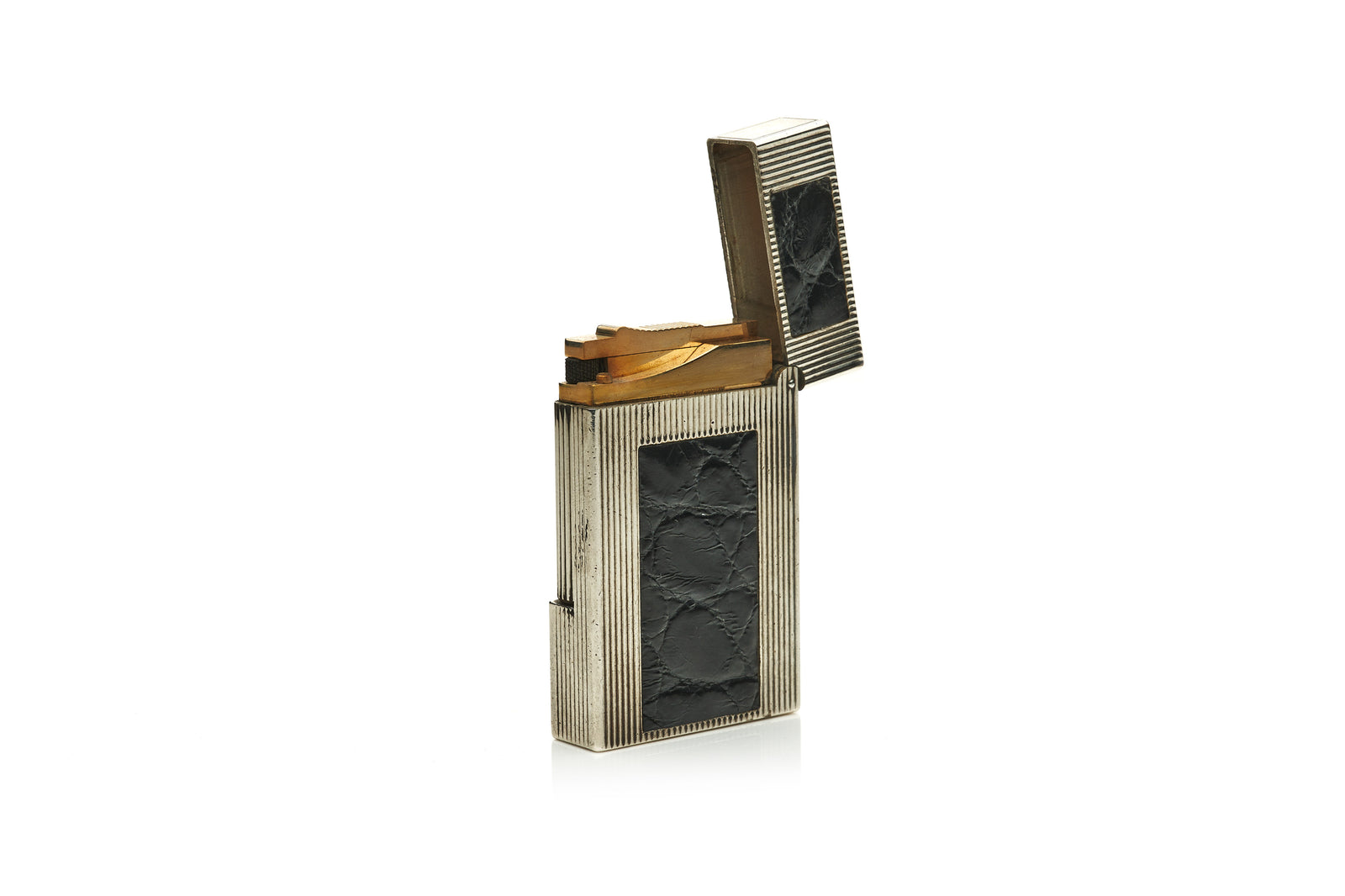 Hermes S.T. Dupont Pocket Lighter, Alligator