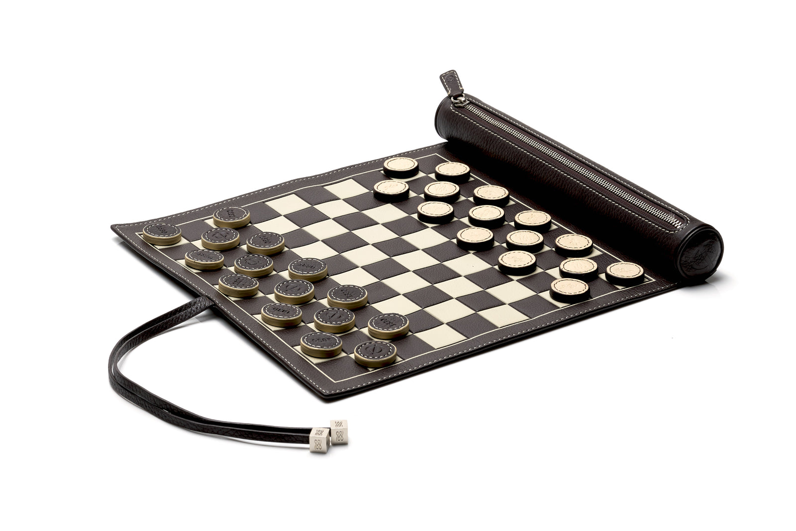 Lancel Leather Checkers Set