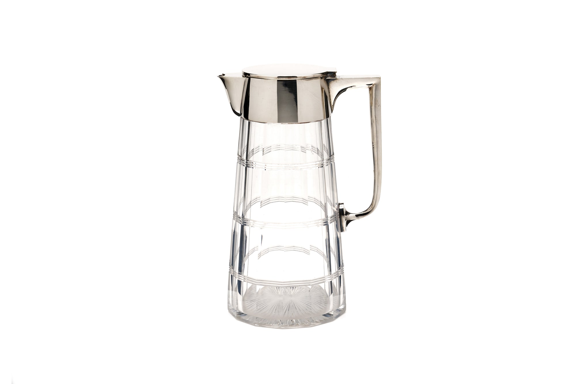 Silver & Glass Pitcher