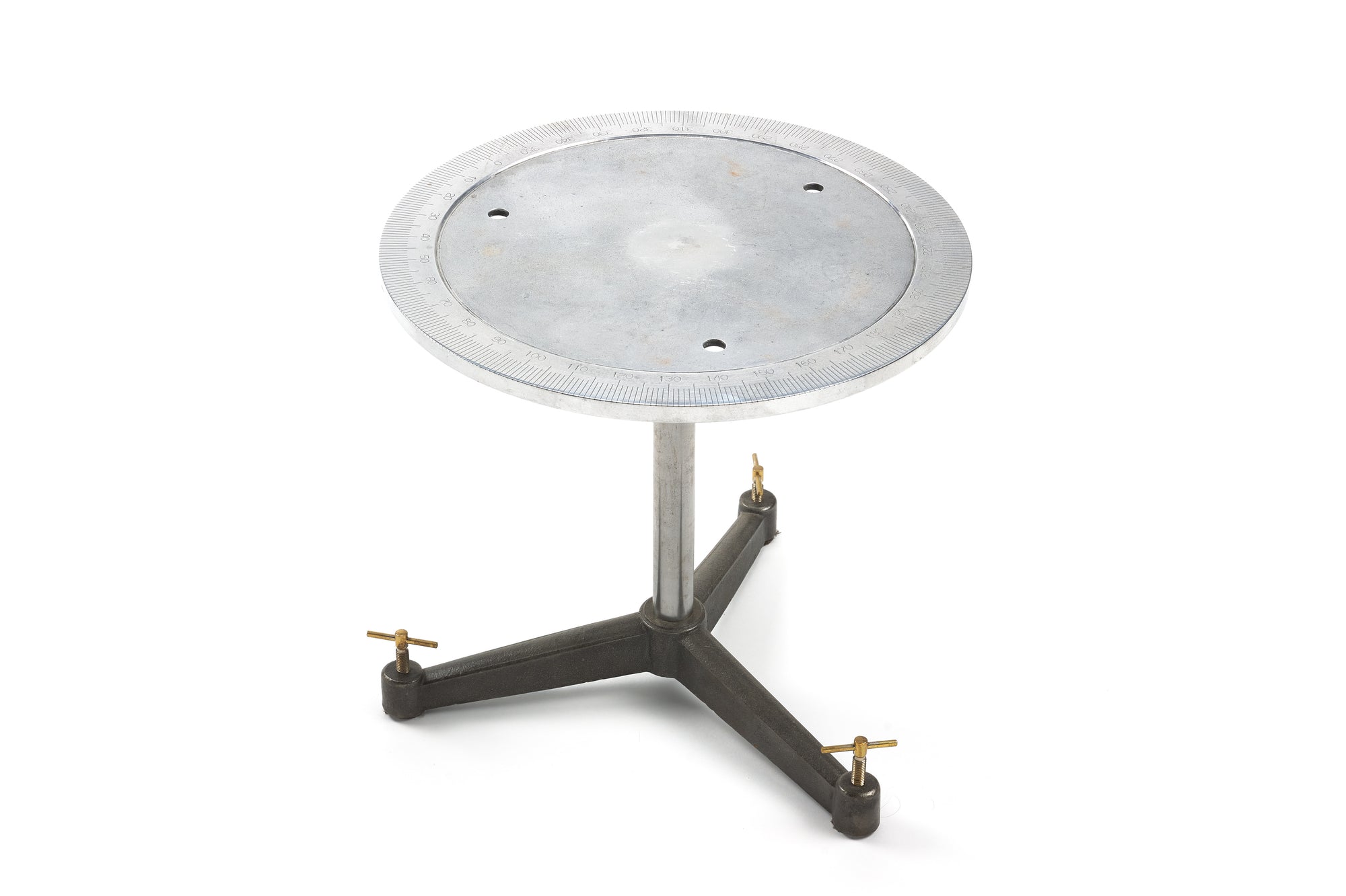 Industrial Side Table with Degree Markers