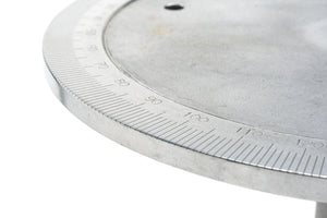 Industrial Side Table with Degree Markers